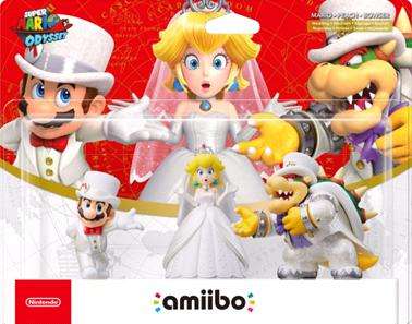 Nintendo Amiibo 3 Pack - Mario, Peach & Bowser (Wedding)(Super Mario Odyssey Collection) (Nintend...
