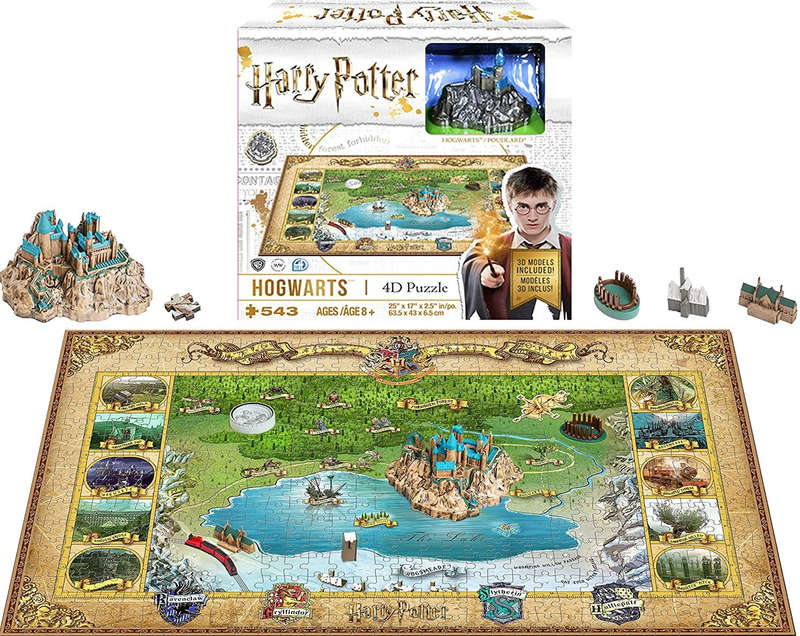 Wrebbit 3D Puzzle - Harry Potter: Mini Hogwarts 543 Piece Puzzle