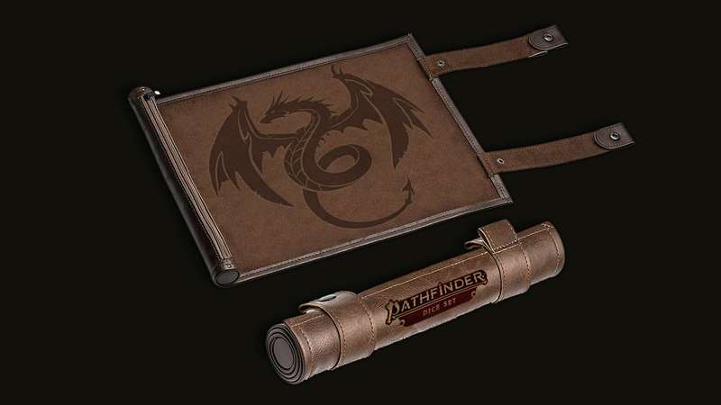Pathfinder Rolling Scroll with Storage (Dice Sets & Games)