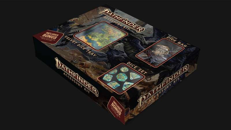 Pathfinder Bundle Dice Set/Dice Bag/Dice Tray (Dice Sets & Games)