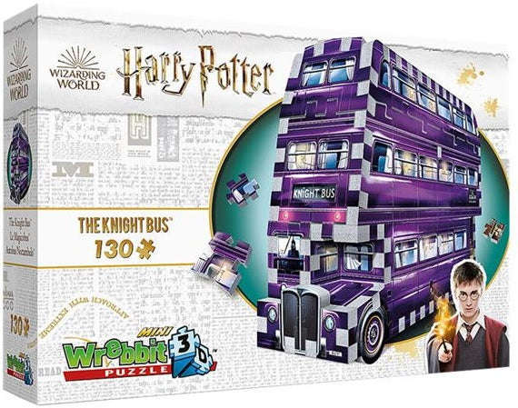 Wrebbit 3D Puzzle - Harry Potter: Mini Knight Bus 130 Piece Puzzle