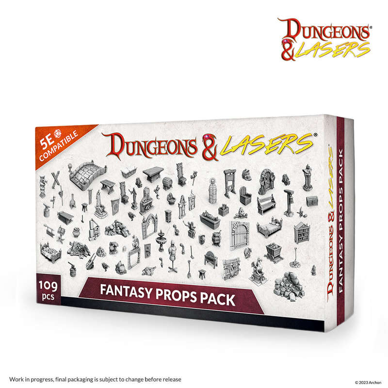 Dungeons & Lasers Fantasy Props Pack (Miniatures)