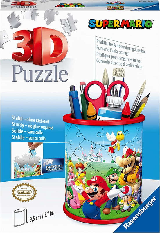 Ravensburger Puzzle - Super Mario Pencil Holder 54 Piece Puzzle