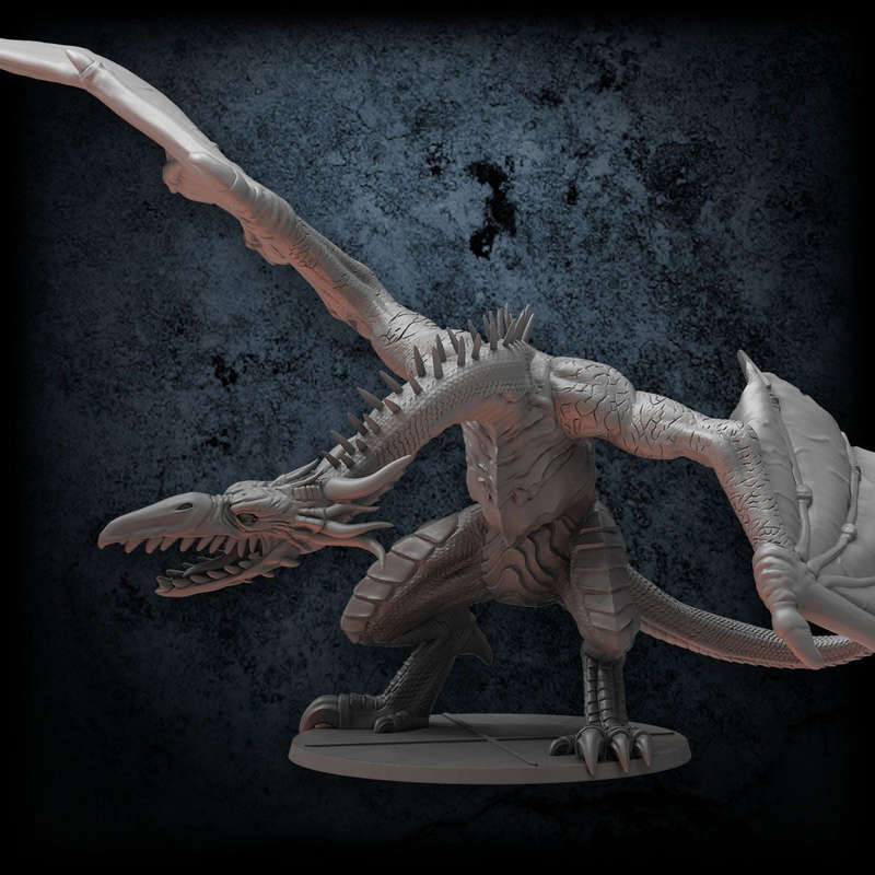 Dark Souls: RPG Mini Wave 1 No 5 - Guardian Dragon Figure (Board Games)