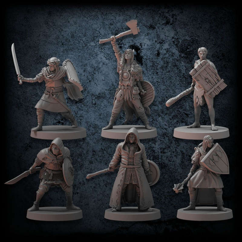 Dark Souls: RPG Mini Wave 1 No 6 - Unkindled Heroes Pack 2 Figure (Board Games)