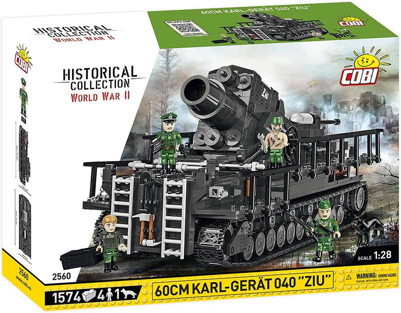 Cobi - World War II - 60cm Karl -Gerat 040 Ziu 1 -574 pcs