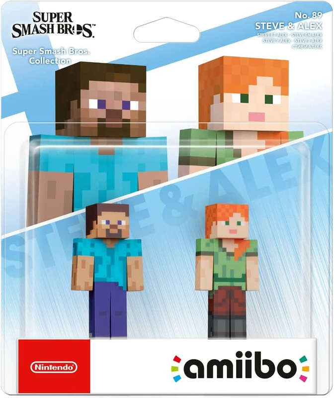 Nintendo Amiibo Character 2 Pack - Minecraft Steve & Alex (Super Smash Bros. Collection) (Nintend...