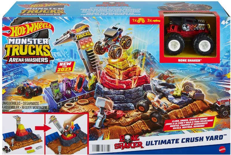 Hot Wheels - Monster Trucks Arena - Ultimate Crush Yard Playset