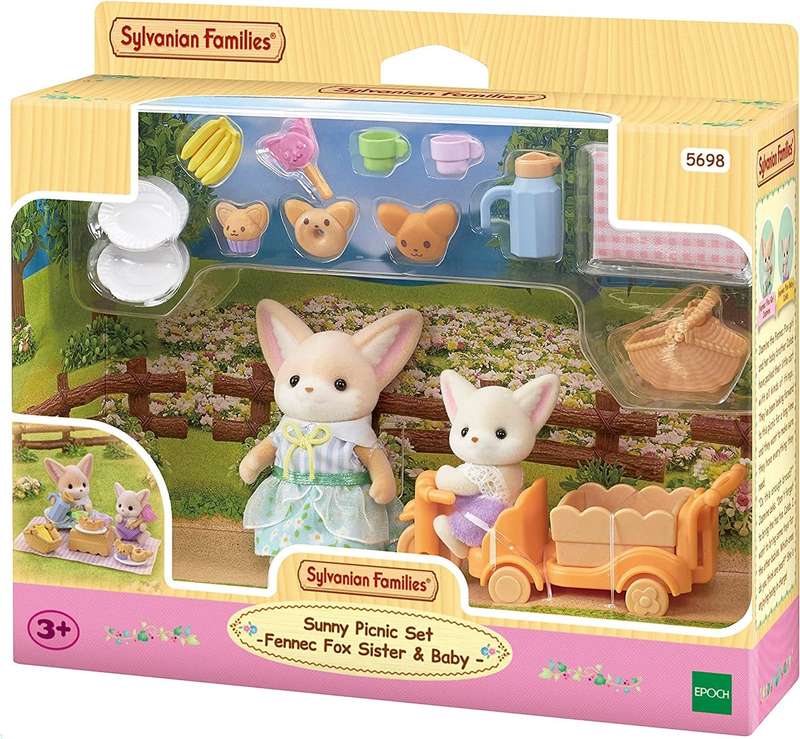 Sylvanian Families - Sunny Picnic Set Fennec Fox Sister & Baby