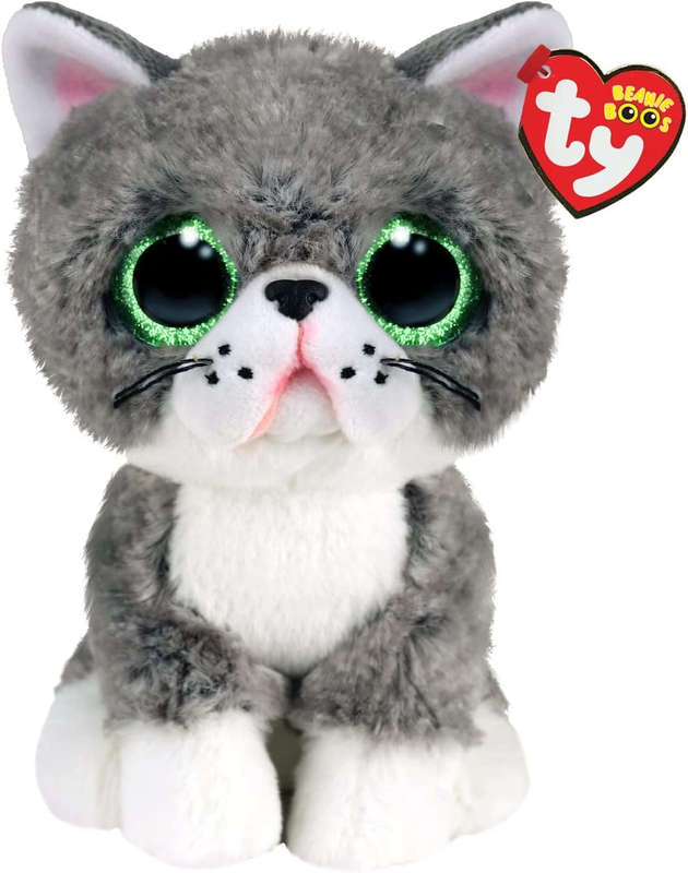 Ty - Beanie Boos - Fergus Gray Cat l(Plush)