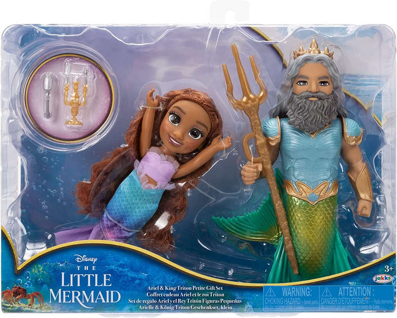 Little Mermaid - Live Action - 6 Petite Ariel And Triton Set