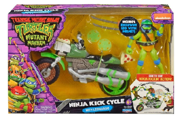 TMNT Mutant Mayhem - Ninja Kick Cycle with Leonardo (Toys)