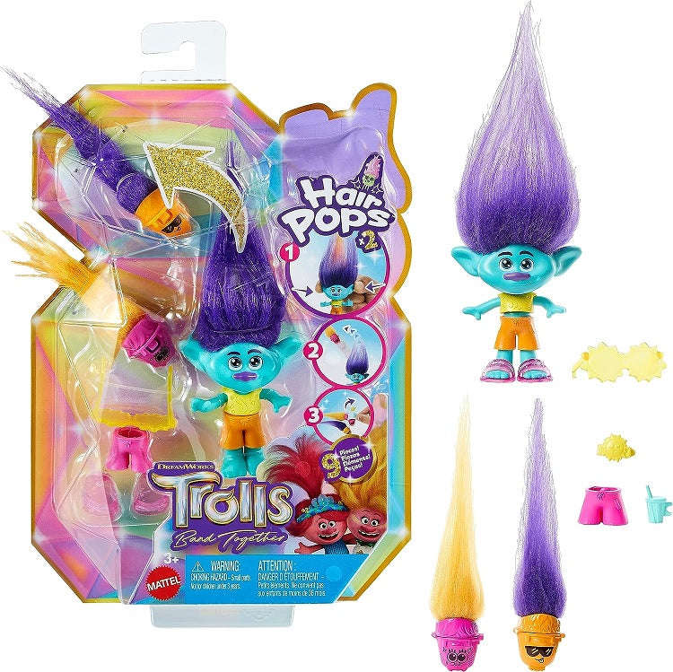 Trolls - Small Doll Hair Pops Surprise Branch