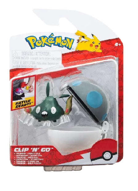 Pokemon - Clip 'n' Go Trubbish + Heavyball