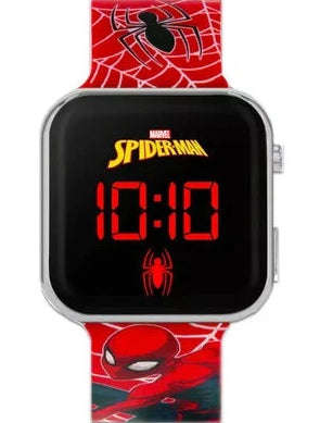 Peers Hardy - LED Strap Watch - Disney Marvel Spiderman Red