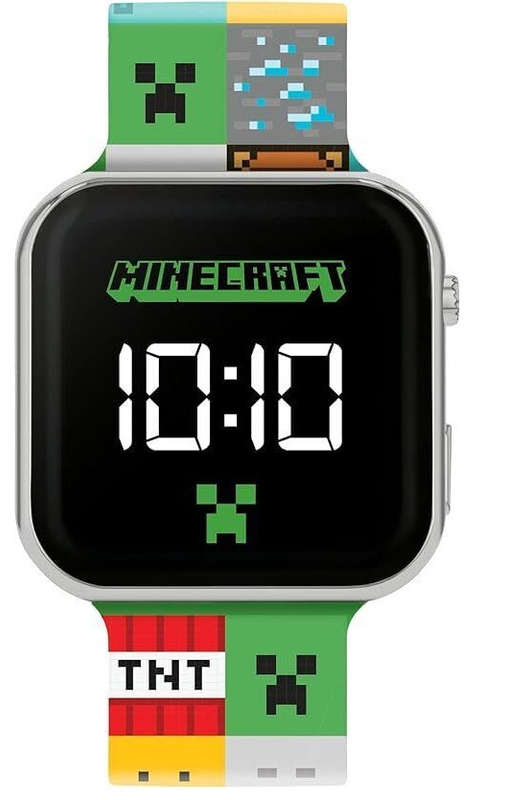 Peers Hardy - LED Strap Watch - Minecraft Printed Led Watch (colour)