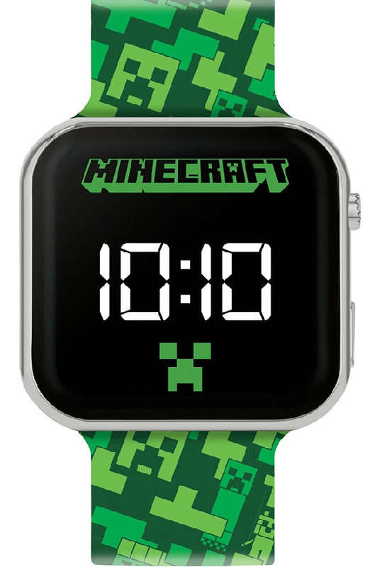 Peers Hardy - LED Strap Watch - Minecraft Printed (green)