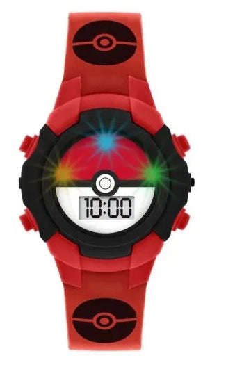 Peers Hardy - Pokémon Character Print And Dial Digital Flashing Watch