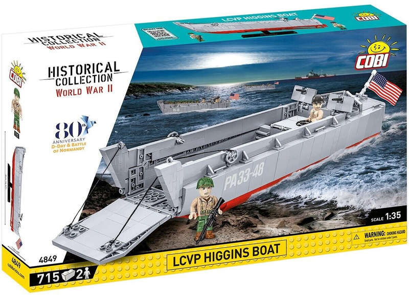 Cobi - World War II - Landing Craft Higgins Boat 715 pcs