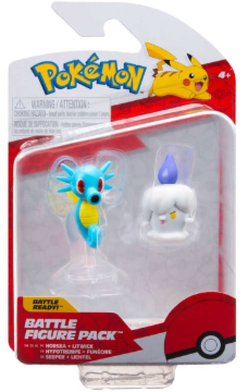 Pokemon - Battle Figure - Horsea & Litwick