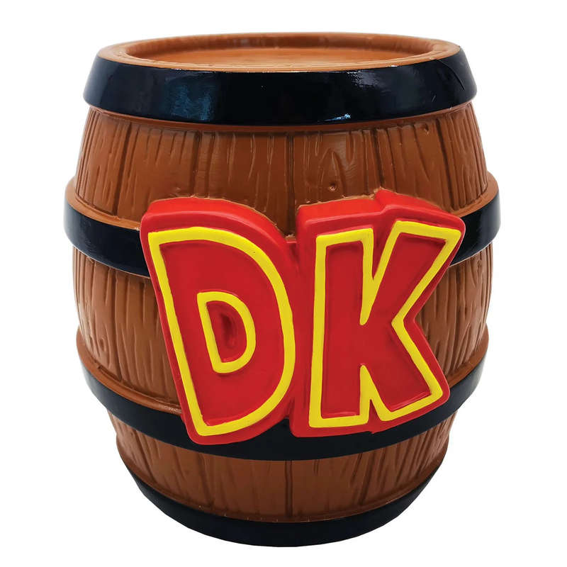 Donkey Kong (DK Barrel) Shaped Money Bank