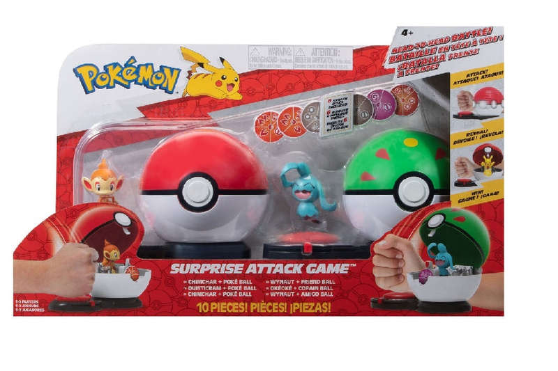 Pokemon - Surprise Attack Game (Chimchar + Poke Ball - Wynaut + Friend Ball)