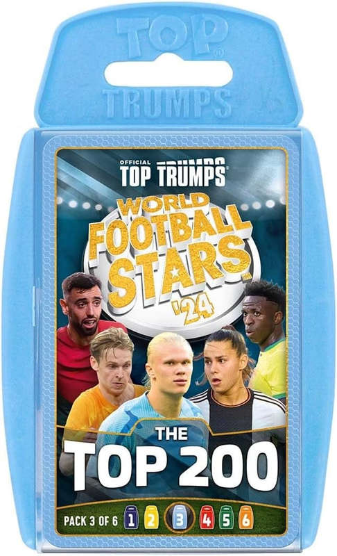 World Football Stars Top 200 Top Trumps Card Game - Pack 3