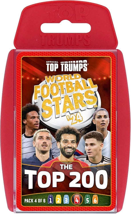 World Football Stars Top 200 Top Trumps Card Game - Pack 4