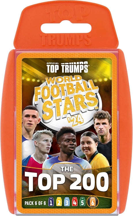 World Football Stars Top 200 Top Trumps Card Game - Pack 6