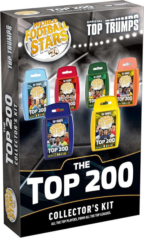 World Football Stars Top 200 Top Trumps Card Game - Collectors Kit