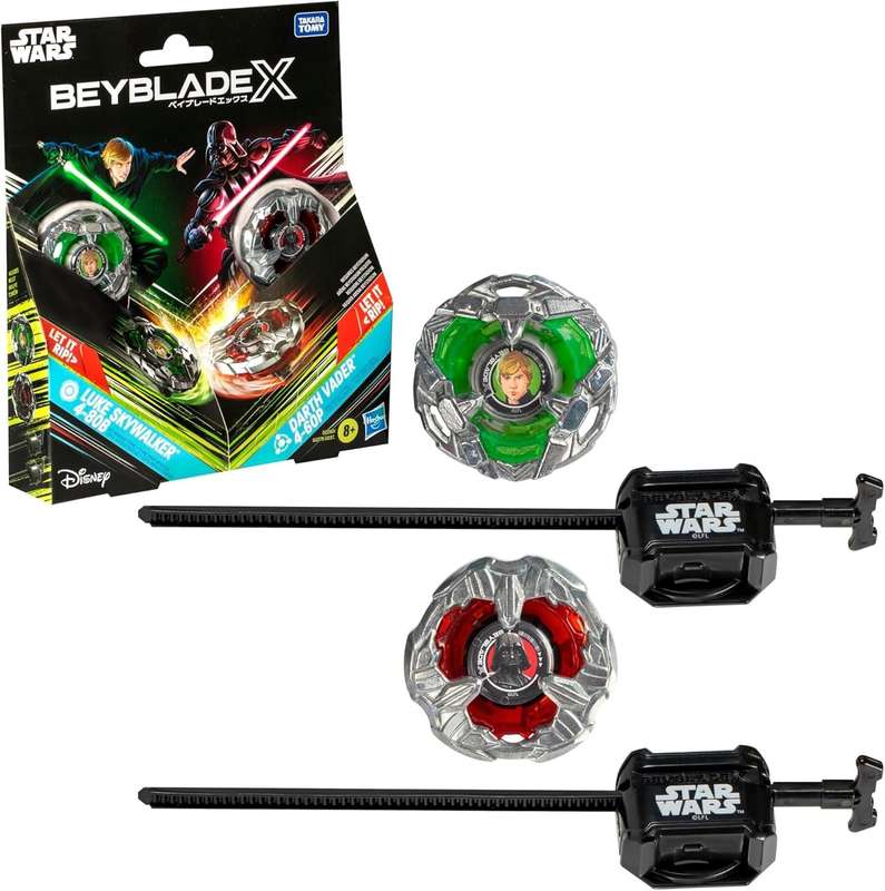 Beyblade X - Dual Pack - Luke Skywalker 4 -80B (Stamina) vs Darth Vader 4 -60B (Balance)