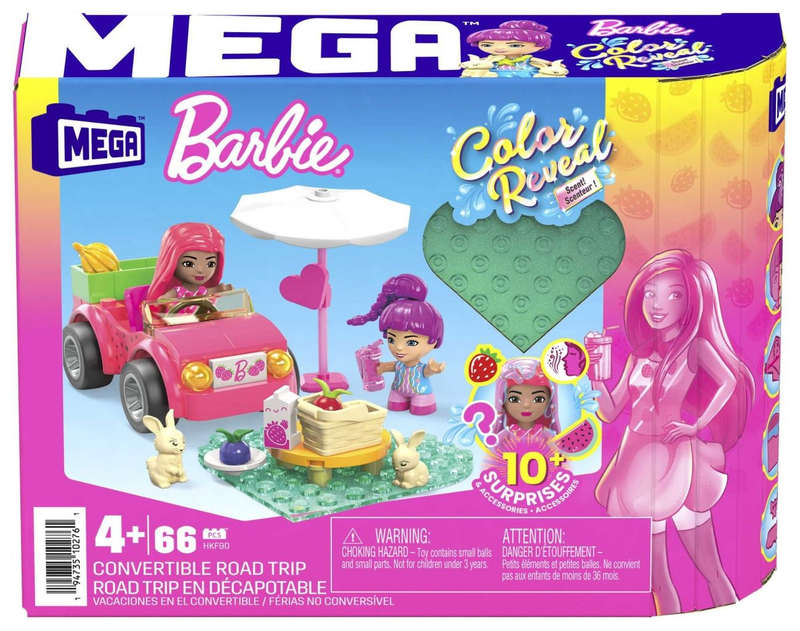 Mega Barbie Colour Reveal Convertible Road Trip
