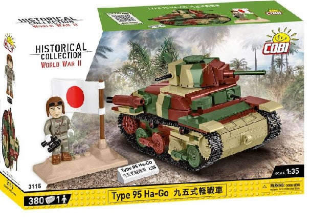 Cobi - World War II - Type 95 Ha -Go Japanese Tank 380KL 380 pcs