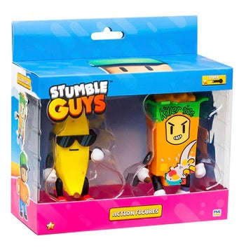 Stumble Guys - 4.5 Action Figures 2PK - Banana Guy & Cereal Killer