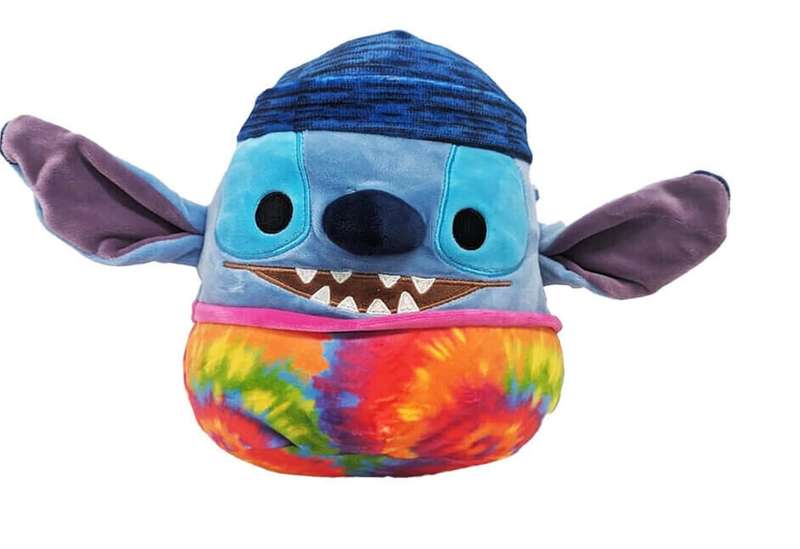 Squishmallows - 8 inch- Stitch in beanie Hat Tie Dye