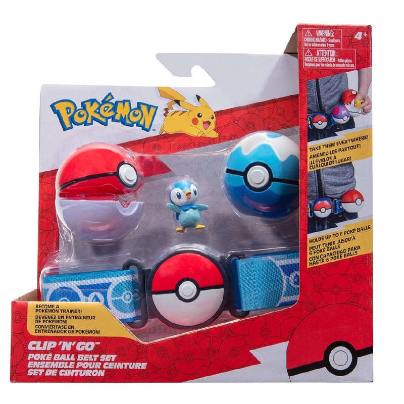 Pokemon - Clip 'n' Go Poke Ball Belt Set (Quaxly)