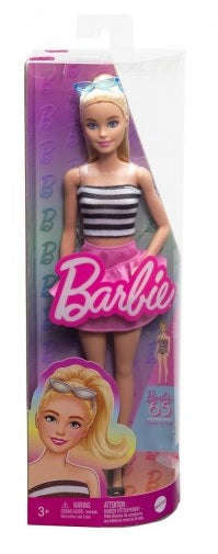 Barbie - Fashion Doll (Black & white top)