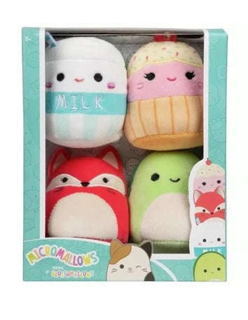 Squishmallows - 4 Pack Plush (Micromallows 2.5 inch Squishmallows 4 Pack) (Plush)
