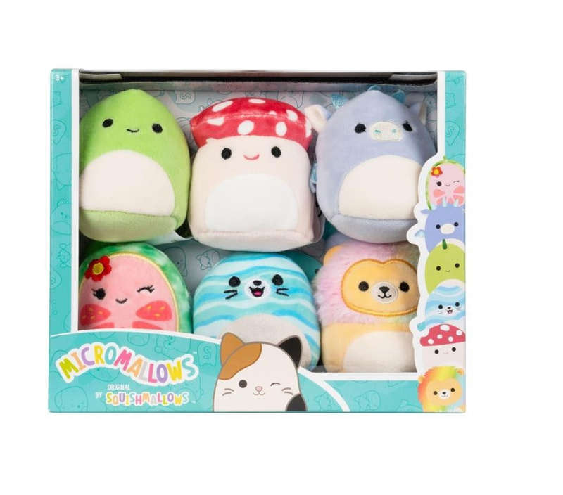 Squishmallows - 6 Pack Plush (Micromallows 2.5 inch Squishmallows 6 Pack)