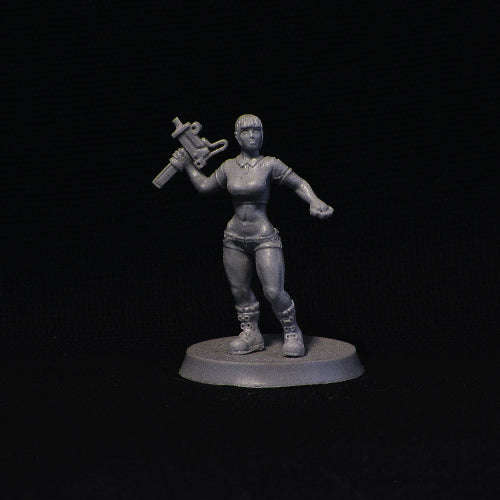 28mm Hooligan Girl 2 (AG-04) (Miniatures)