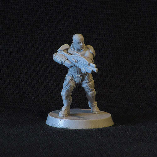28mm Light armoured Trooper with Rifle (SO-05) (Miniatures)