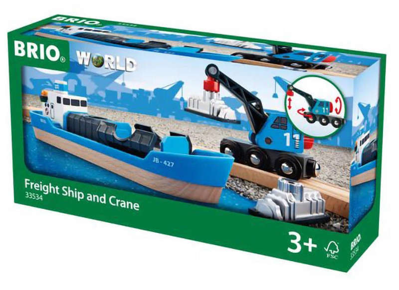 BRIO - Freight Ship and Crane