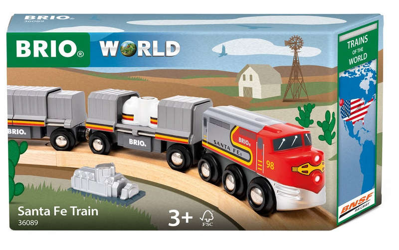 BRIO -Trains of the World Santa Fe Train(Toys)