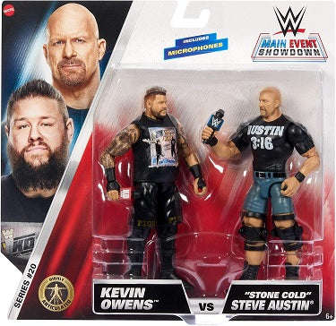 WWE - Main Event Showdown - Kevin Owens vs Stone Cold Steve Austin (2 Figure Pack)