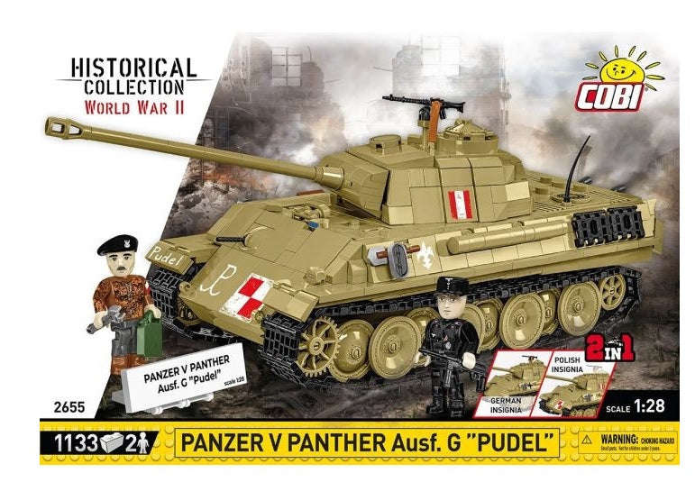 Cobi - World War II - Panzer V AUSF.G Pudel 1133 pcs