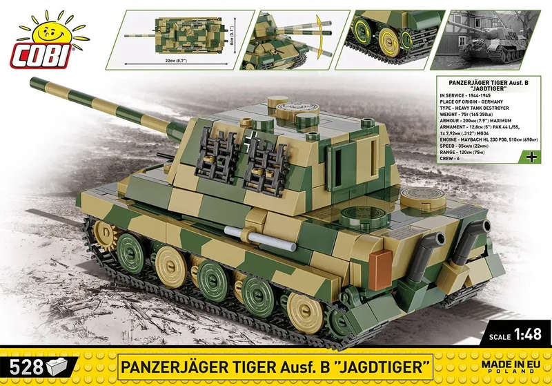 Cobi - World War II - Panzerjager Tiger AUSF.B 528 pcs
