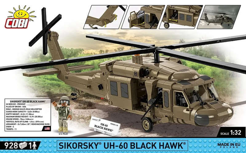 Cobi - Armed Forces - Sikorsky UH -60 Black Hawk 928 pcs