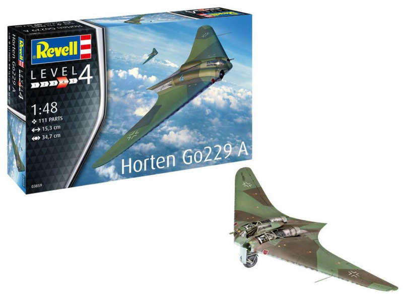 Revell 03859 Horten Go229 A 1:48 Scale Unbuilt/Unpainted Plastic Model Kit