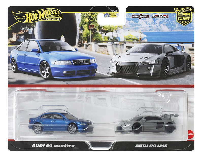 Hot Wheels - Premium Car Culture - Real Riders (Audi 54 Quattro & Audi R8 LMS)