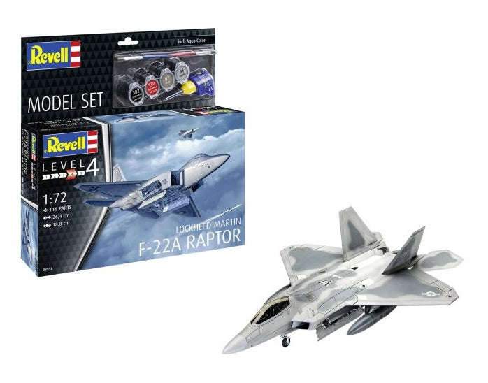 Revell Model Set Lockheed Martin F-22A Raptor 1:72 (Model Kit)